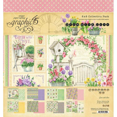 Graphic 45 Grow With Love 8X8 Collection Pack