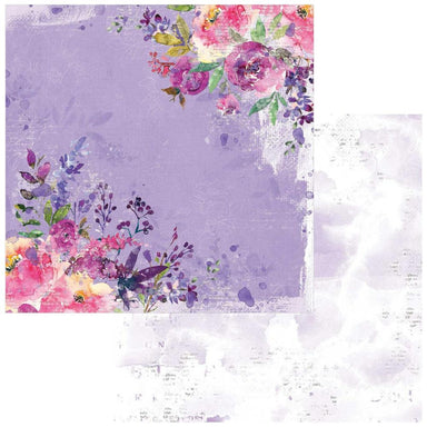 49 and Market Color Swatch: Lavender #2 Double-Sided Cardstock 12"X12"