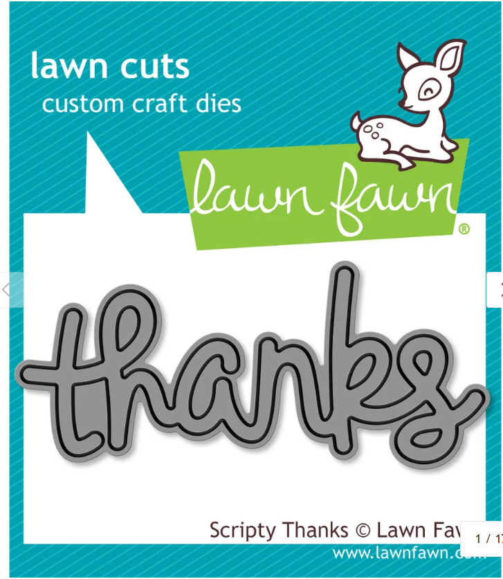 Lawn Fawn Scripty Thanks Die