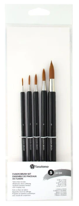 Yasutomo Fusion Brush Set Sizes 1-5