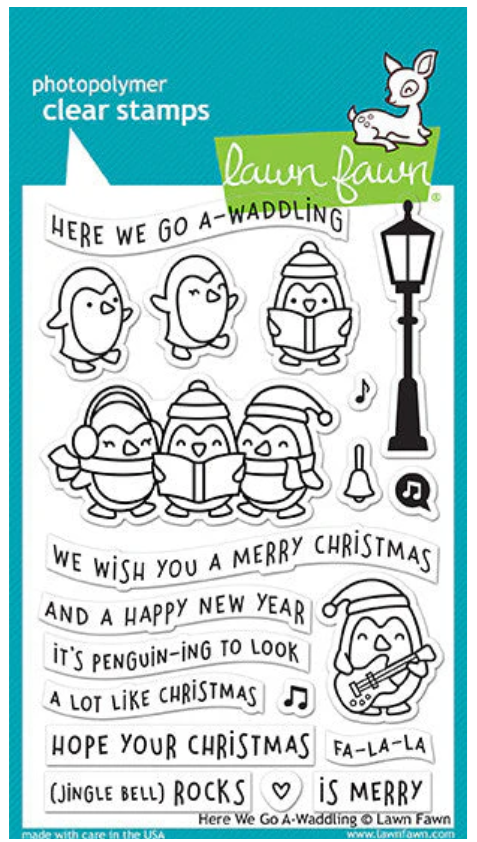 Lawn Fawn Here We Go A-waddling Clear Stamps
