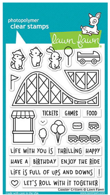 Lawn Fawn Coaster Critters Clear Stamp Set