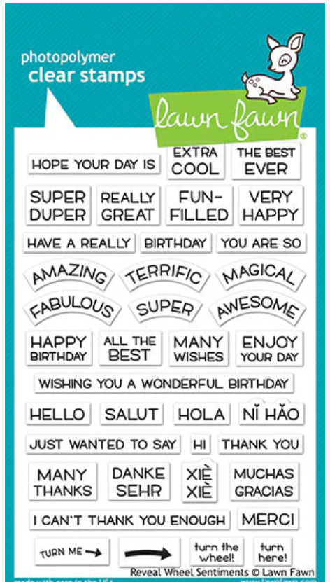 Lawn Fawn Reveal Wheel Sentiments Stamps — Crafty Capers Rubber Stamps ...