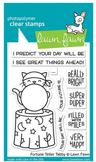 Lawn Fawn Fortune Teller Tabby Stamps