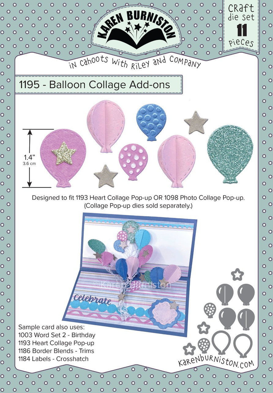 Karen Burniston Balloon Collage Add Ons Dies