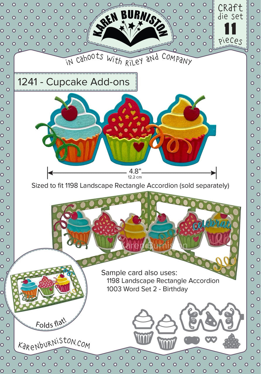 Karen Burniston Cupcake Add Ons Dies