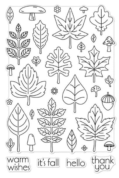 Hero Arts Fall Pattern Clear Stamp Set