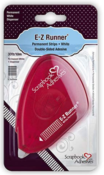 Scrapbook Adhesives EZ Runner Permanent Strips, White