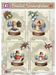 Creatief Art Card Kit Frosted Snowglobes 4 Cards