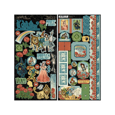 Graphic 45 Wonder of Oz Cardstock Sticker Set