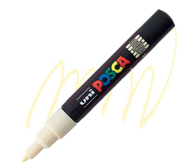 Posca 0.7 MM Bullet Xfine Pen Ivory