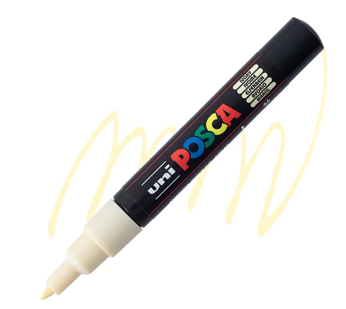 Posca 0.7 MM Bullet Xfine Pen Ivory