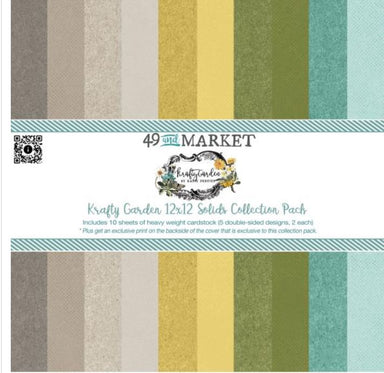 49 and Market Krafty Garden 12X12 Solids Collection Pack
