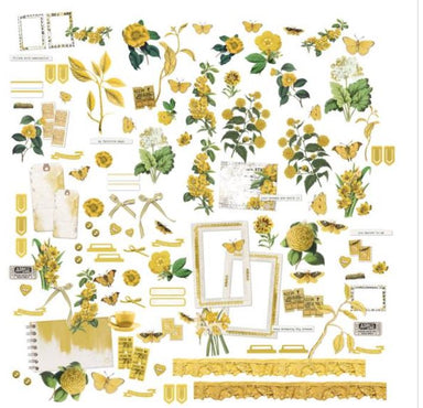 49 and Market Color Swatch Ochre Mini Laser Cut Elements