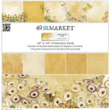 49 and Market Color Swatch Ochre 12X12 Collection Pack