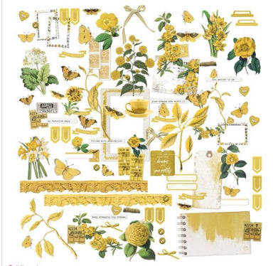 49 and Market Color Swatch Ochre Laser Cut Elements