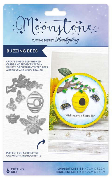 Hunkydory Moonstone Buzzing Bees Die