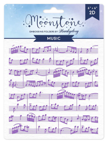 Hunkydory Moonstone Embossing Folder Music