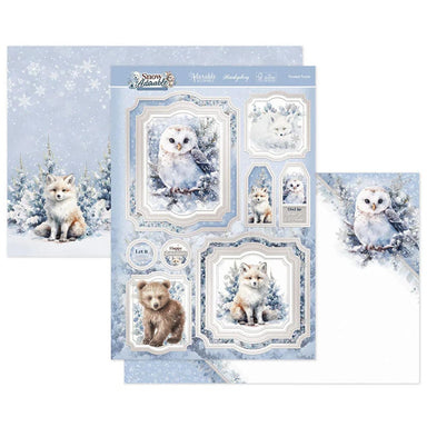 Hunkydory Frosted Forest Adorable Scorable Topper Set