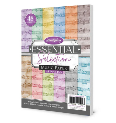 Hunkydory Essential Selection Music Paper A5 Paper Pad