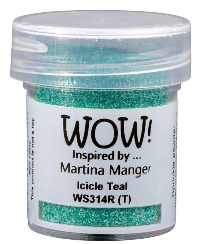 Wow Icicle Teal Embossing Powder (Translucent)