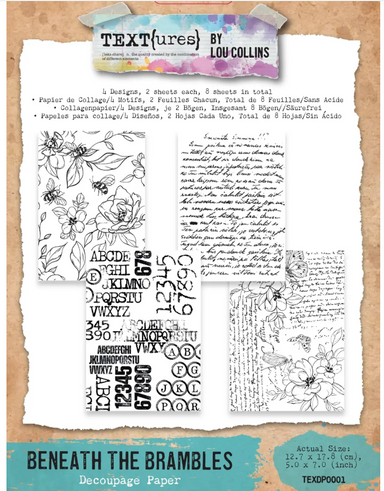 Textures By Lou Collins Decoupage Paper