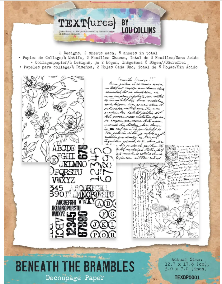 Textures By Lou Collins Decoupage Paper