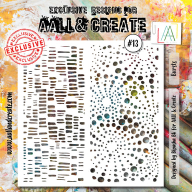 Aall & Create Bursts 6X6 Stencil