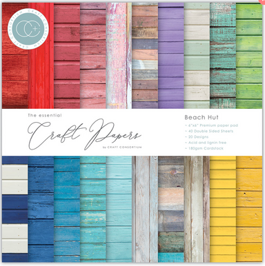 Craft Consortium Beach Hut 6X6 Paper Pad