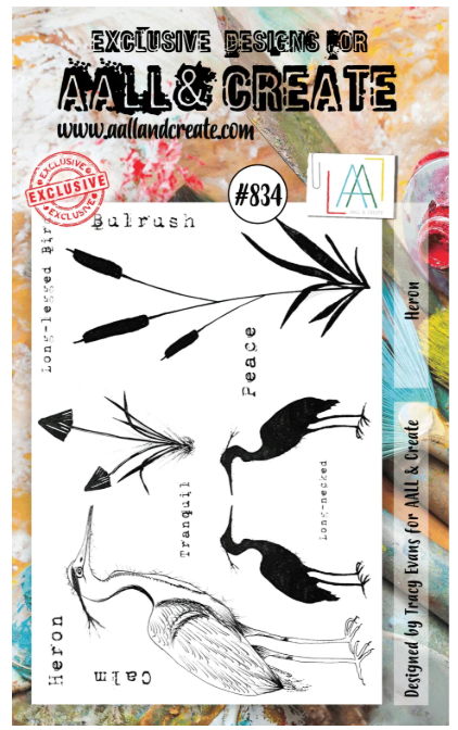 Aall & Create Heron Clear Stamp