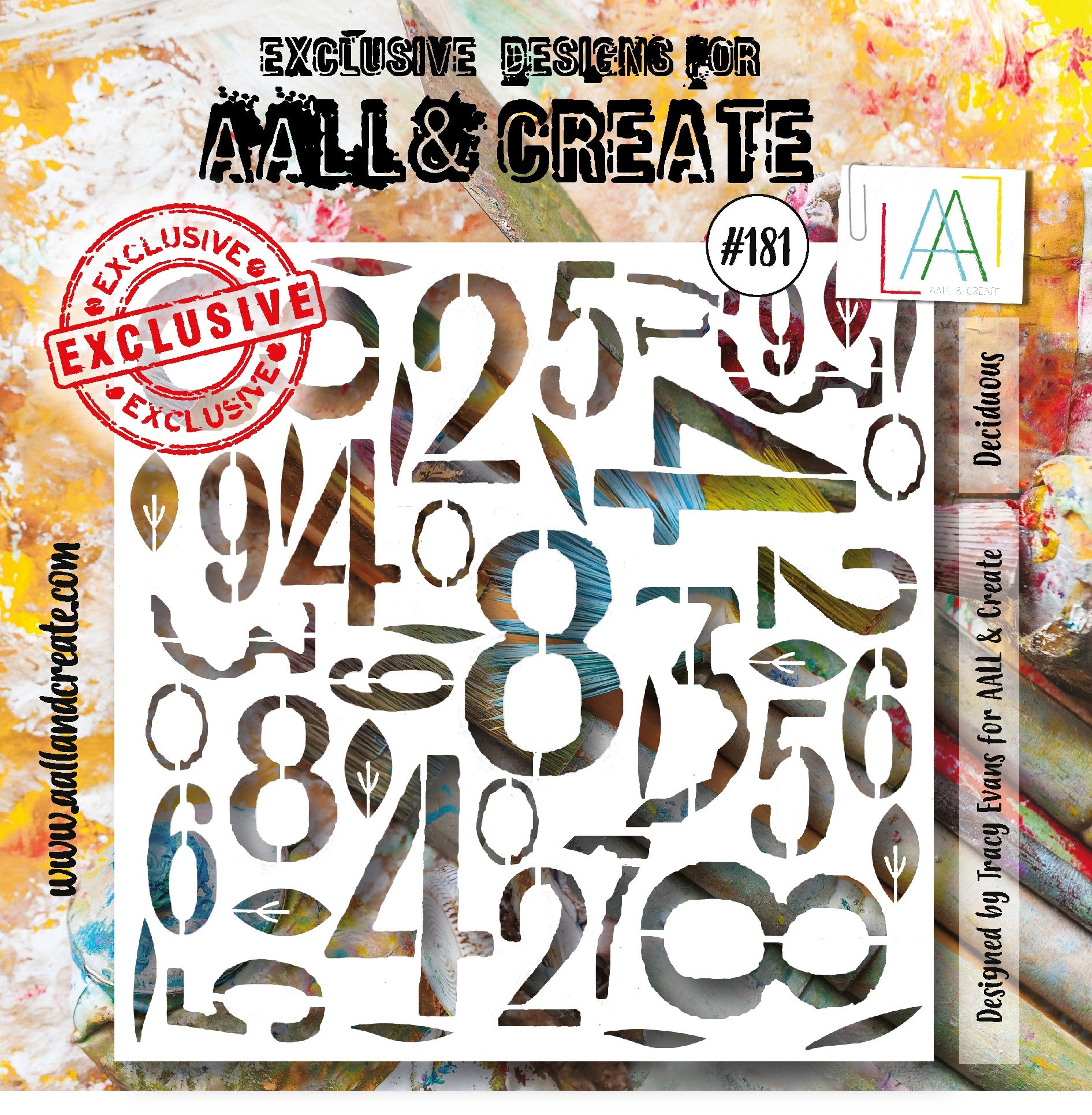 Aall & Create Deciduous 6X6 Stencil