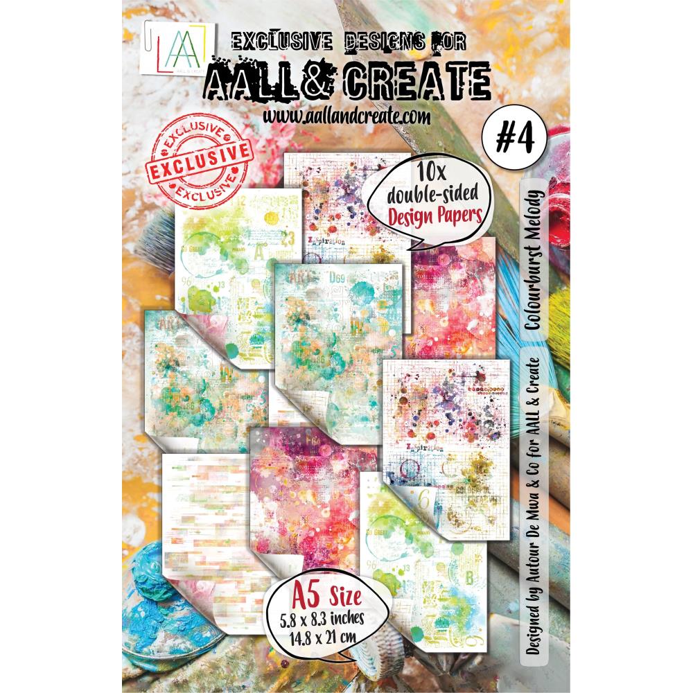 Aall & Create Colourburst Melody A5 Double Sided Paper