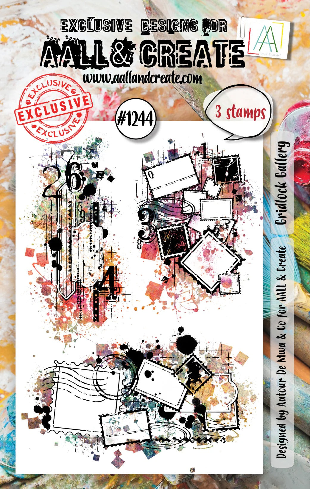 Aall & Create Gridlock Gallery A7 Clear Stamp