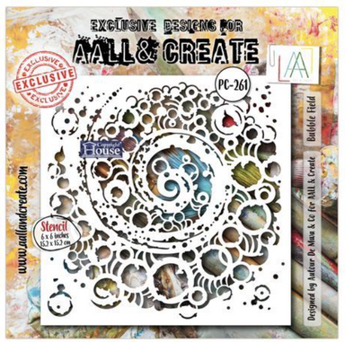 Aall & Create Bubble Field 6X6 Stencil