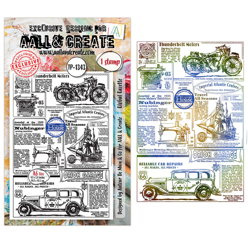 Aall & Create Global Gazette Clear Stamp