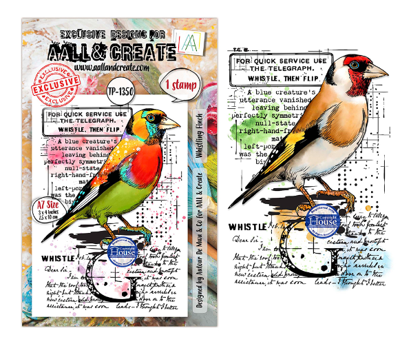 Aall & Create Whistling Finch Stamp