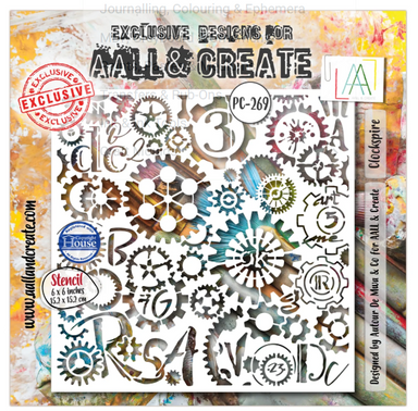 Aall & Create Clockspire 6X6 Stencil