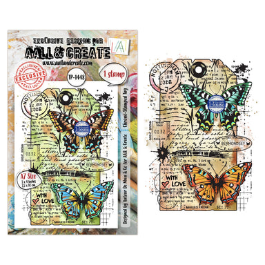 Aall & Create Chrono-stamped Tag A7 Clear Stamp
