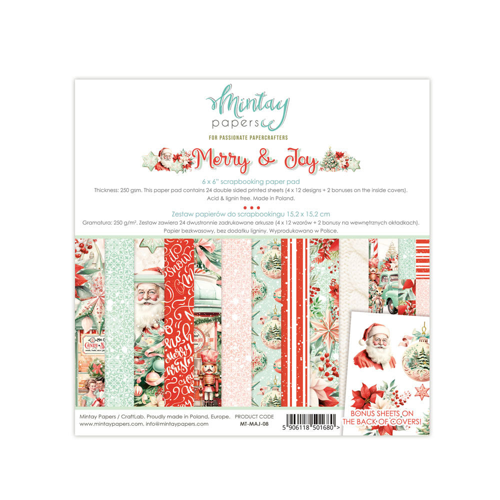 Mintay Merry & Joy 6X6 Paper Pad