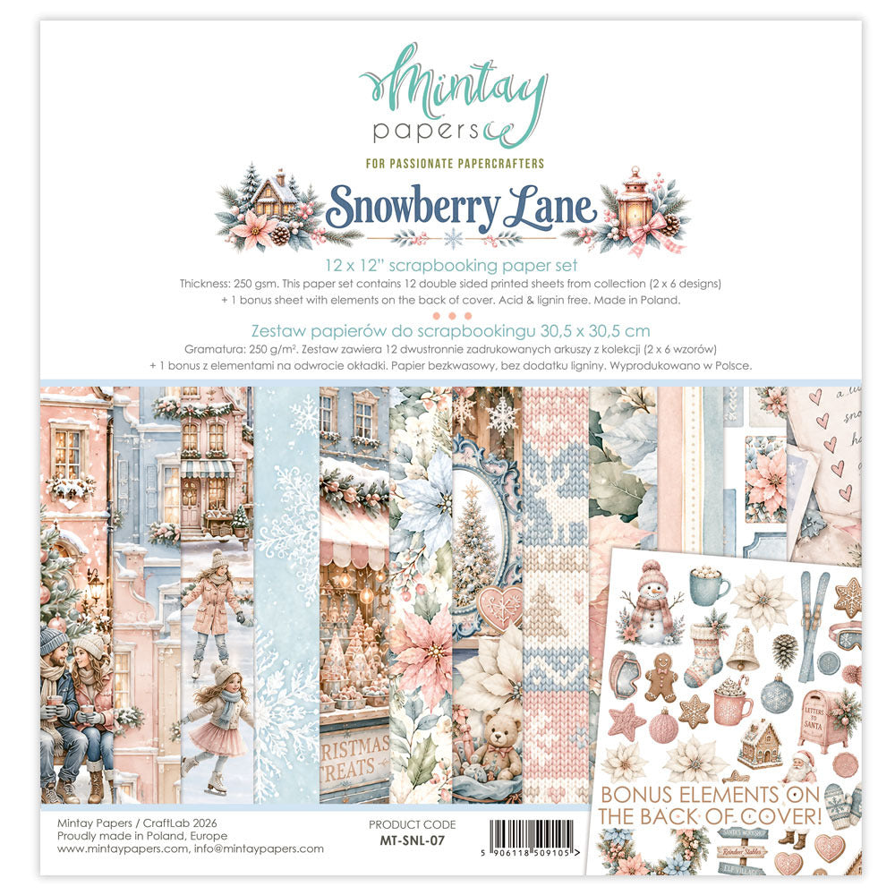 Mintay Snowberry Lane 12X12 Collection Pack