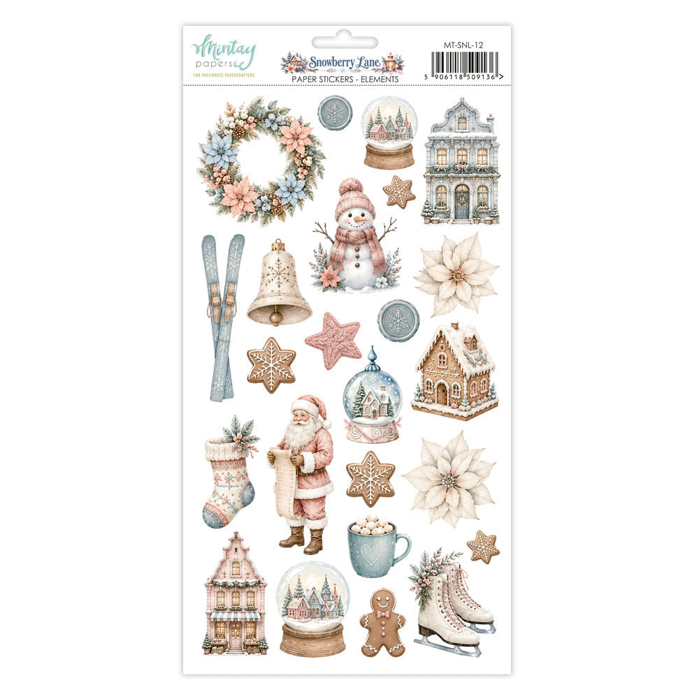 Mintay Snowberry Lane Paper Stickers