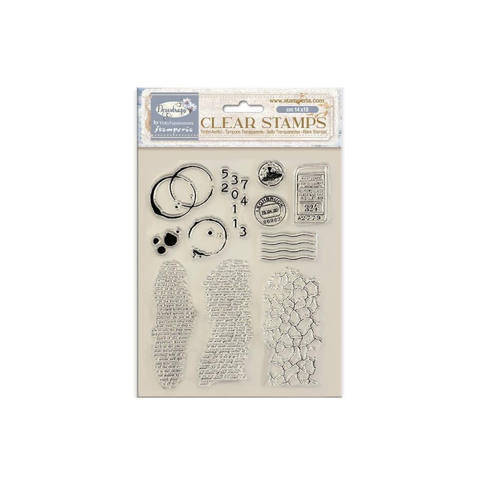 Stamperia Dewdrops Clear Stamp Set