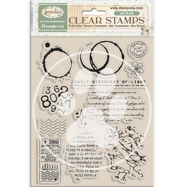Stamperia Create Happiness Secret Diary Clear Stamp