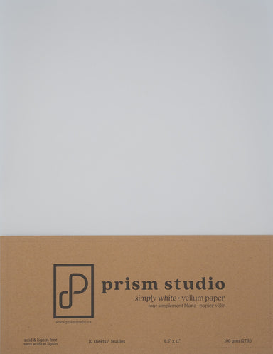 Prism Studio Simply White Vellum 27LB