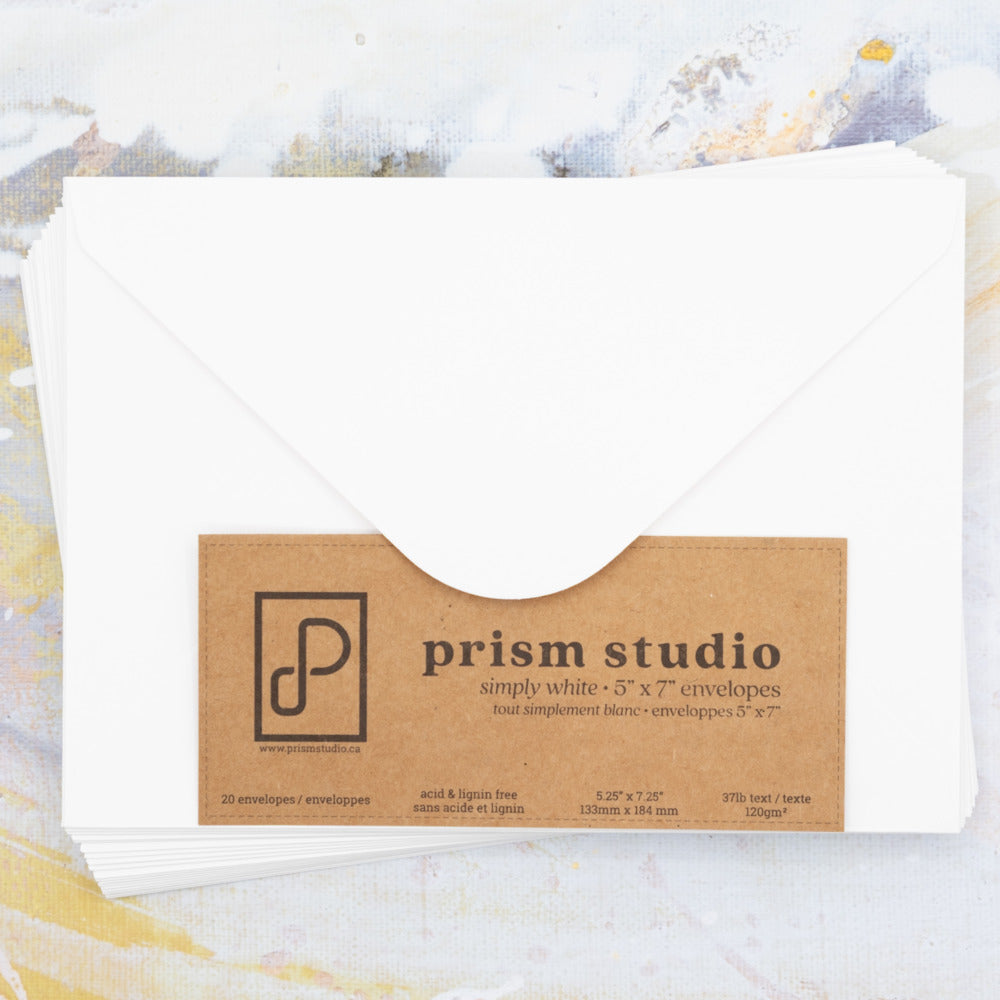 Prism Studio White 5X7 Envelopes (20)