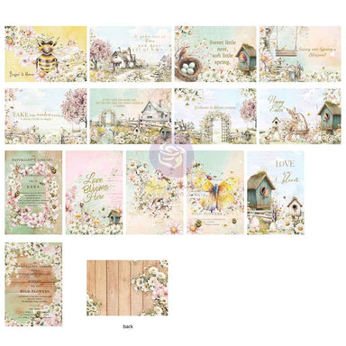 Prima Marketing Among the Wildflowers Journaling Cards 4X6" 45/PKG
