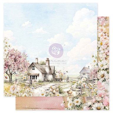 Prima Marketing Among the Wildflowers in Full Bloom 12X12 Paper