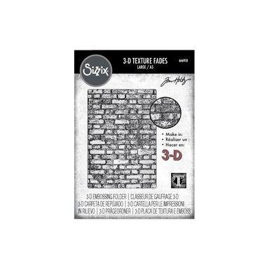 Sizzix Large A5 Brickwork Embossing Folder