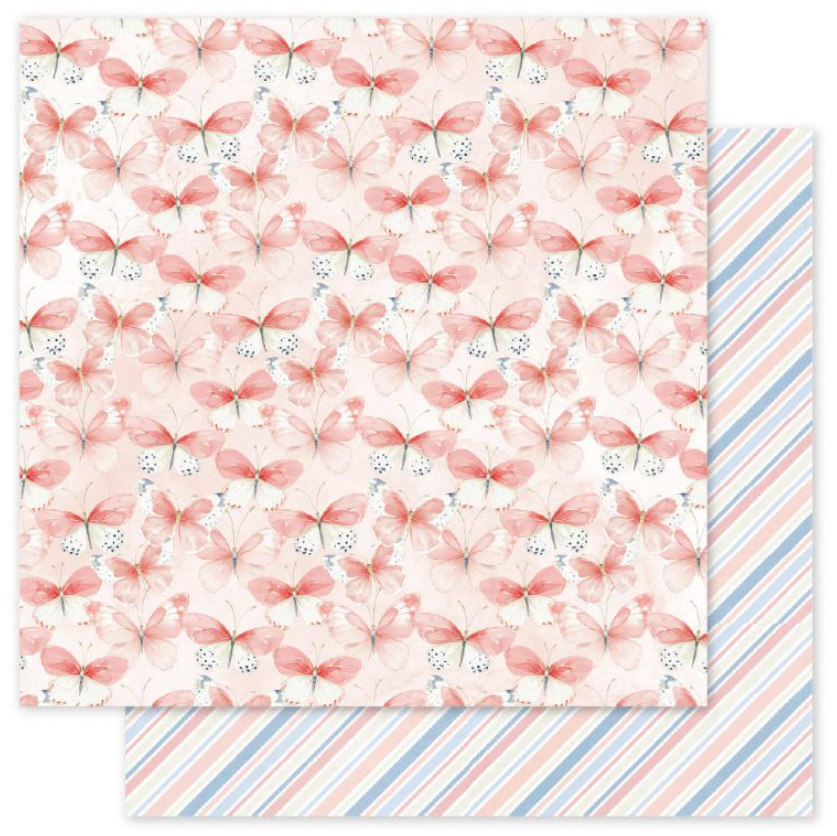 Paper Rose Primrose Garden 12X12 Basics E Paper