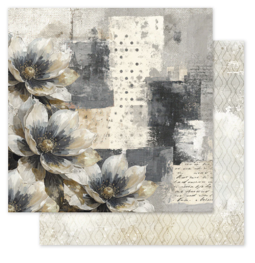 Paper Rose Ink & Ivory A 12X12 Paper